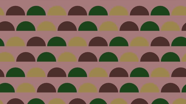 Multicolor scallop pattern motion background seamless loop animation