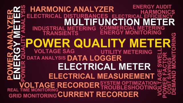 Power Quality Meter Word Cloud