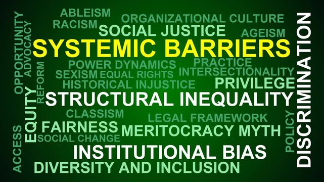 Systemic Barriers Word Cloud