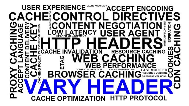 Vary Header Word Cloud