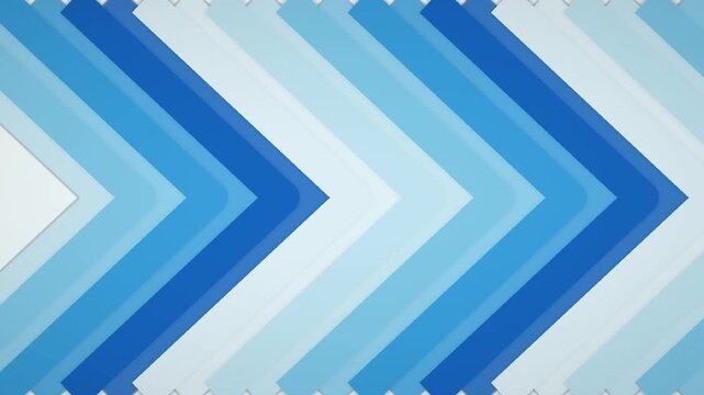 Abstract blue chevron pattern background, dynamic geometric animation, modern graphic design element, seamless loop motion graphic for digital projects 4k