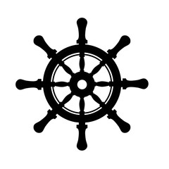 ship steering wheel illustration icon © Anas Anwar Alfarisy