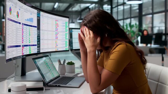 Chartered Accountant Feels Headache While Analyzing Financial Reports