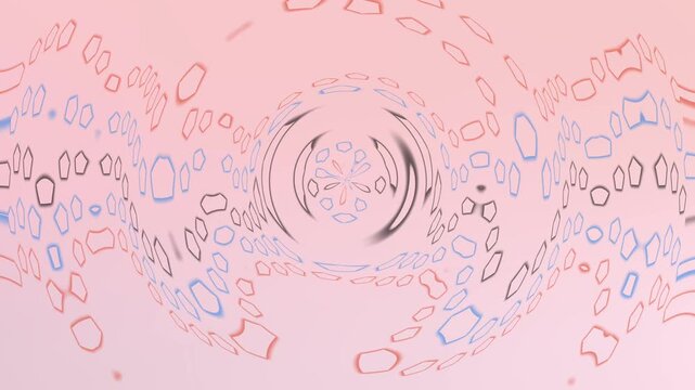 Pink Floral Pattern Background Motion Graphic