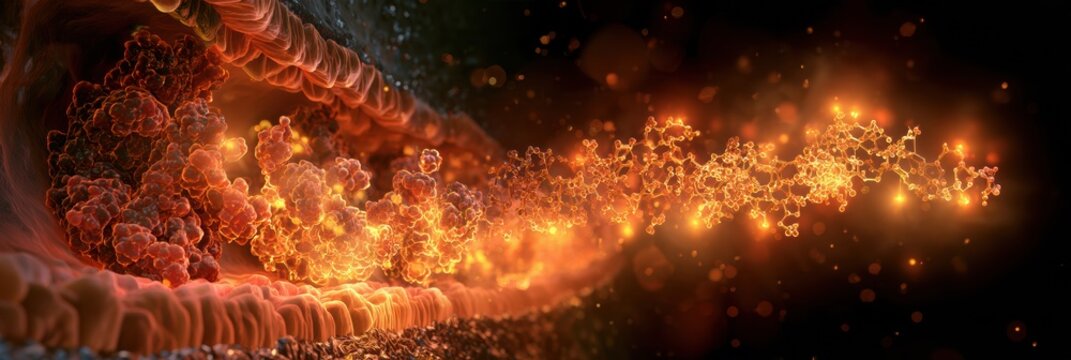 Coenzyme Q10 molecule acts as a carrier shuttling electrons between protein complexes in the inner mitochondrial membrane.