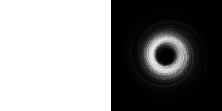 Transparent background featuring an abstract white energy vortex and swirling light spiral. This mystical portal effect is perfect for futuristic and creative digital design projects.

