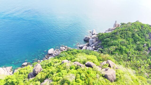 back side of Chalock Bay and Shark Bay in Koh Tao Thailand 