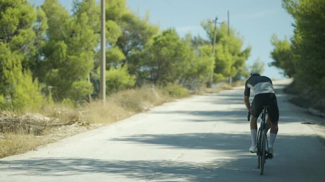 Cyclist Hydrating With Water Bottle During Intense Sports Workout Outdoor. Fluid Replacement Body Hydration 