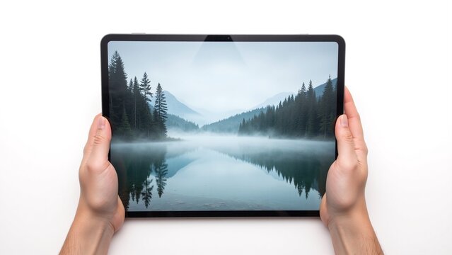 Minimalist Tablet Landscape Mockup