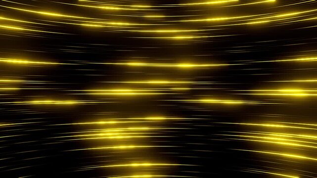 Abstract Golden Light Lines Animation &ndash; Luxury Gold Streaks and Flowing Energy Waves, Elegant Shimmering Motion Background for Celebrations, Festivals, Parties, Events and New Year, 1080p FHD 24fps