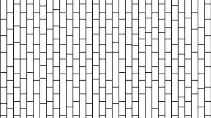Fototapeta premium Abstract Geometric Vertical Brick Pattern Monochrome Linear Vector Illustration for Modern Graphic Design Projects