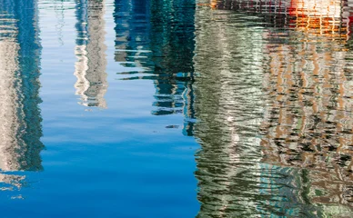 London Skyscrapers Reflected in Water at Sunset © IRStone