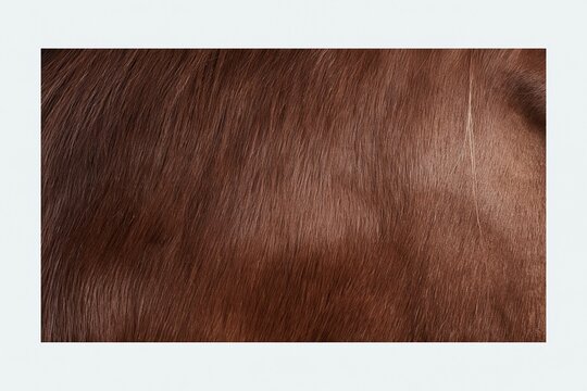 Horse mane texture with flowing chestnut brown hair filling the frame, providing a soft organic background with copy space for equestrian use
