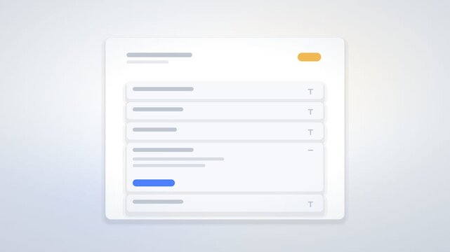Animated Skeleton Loader Cards With Expanding Dropdown Panel