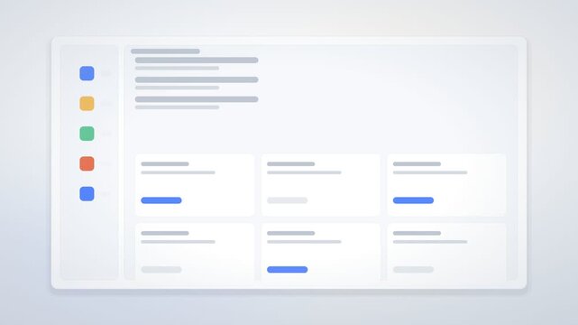 Animated Dashboard Wireframe with Skeleton Loading Bars