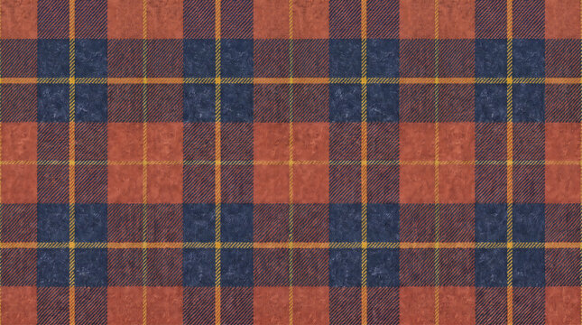 Plaid pattern background graphic resource, red and blue tartan fabric texture