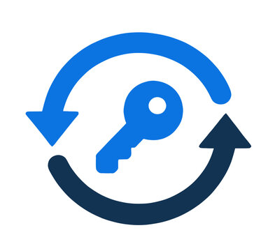 Passkey Synchronization Filled Icon