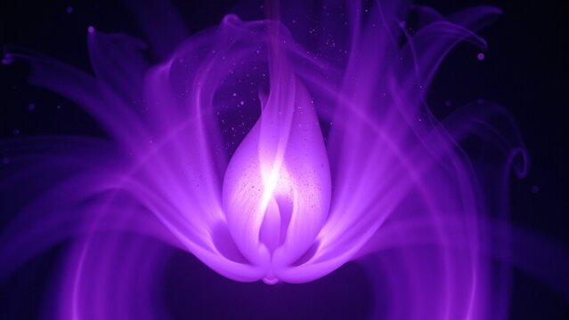 Vortex of Electric Violet Flames