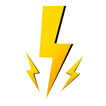 yellow flash thunder icon