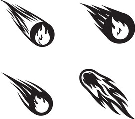 Fire-meteor Icon Design Collection © AnondoChandro