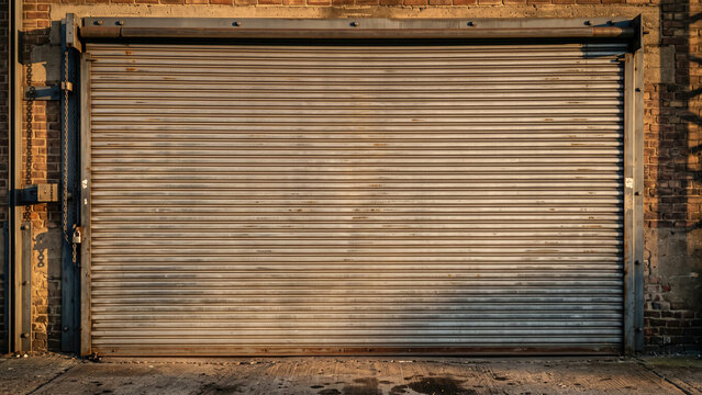 Galvanized roll shutter door