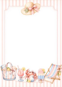 birthday invite, summer birthday invitation, baby shower invitation, beach party invitation, pool party invitation, bridal shower invitation, girls party invitation, celebration invitation, event invi