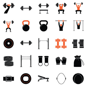 Professional 5x5 grid layout template for organizing icons or thumbnails with editable stroke vector elements