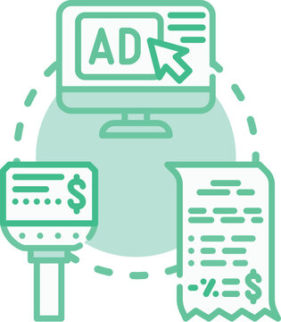 Pay per click cost strategy illustration detailing online advertising expenses, budgeting, and optimizing digital campaign performance to manage financial outlays effectively