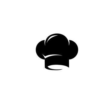 Chef hat logo symbol for kitchen restaurant theme