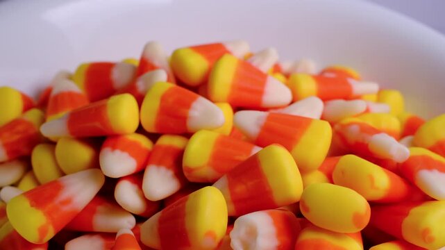 Candy Corn Filling Bowl Halloween Candy Video