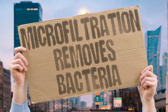 "Microfiltration removes bacteria" Fine ceramic filters strain out dairy bacteria. FILTRATION. CERAMIC. BACTERIA. PURIFICATION. DAIRY.