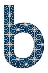 Asanoha Japanese pattern b png lowercase typography © Rawpixel.com
