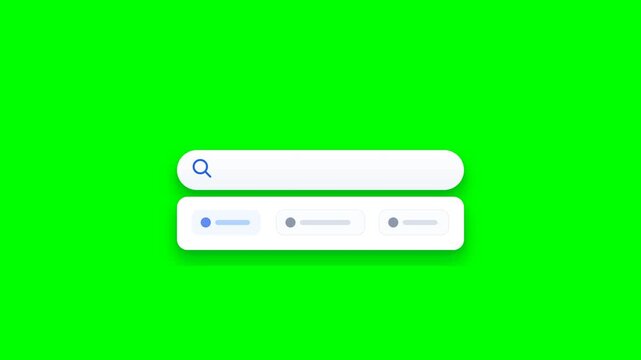 Animasi 3d Neumorphic Search Motion 4K Motion Graphic Animation | Seamless Loop