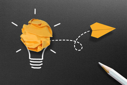 Light bulb idea concept