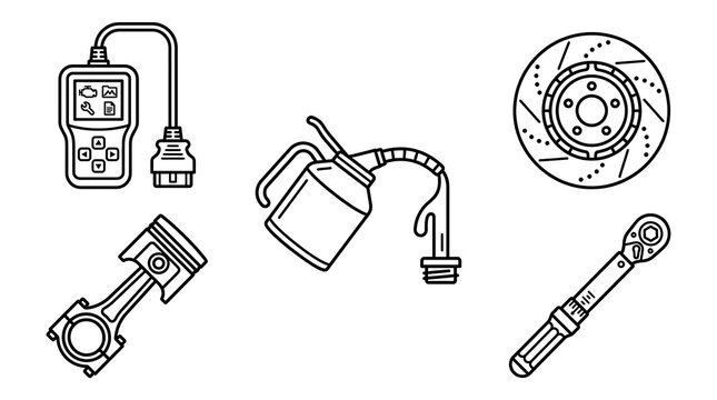 Professional Automotive Tools and Equipment Set