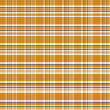 Warm mustard yellow tartan plaid seamless texture pattern background for wrapping paper