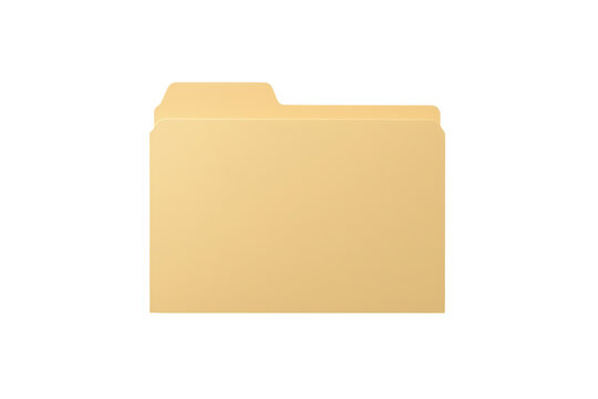 Blank office file folder with refined surface texture