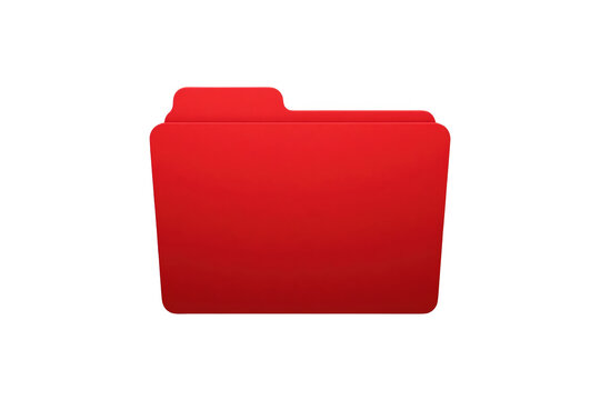 Blank office file folder with crisp realistic styling