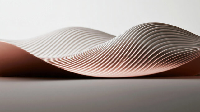 Minimalist Abstract Wavy Surface Texture Background