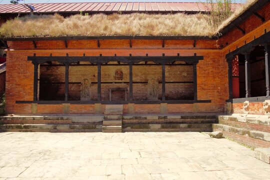 Historic Courtyard and Newari Architecture at Changu Narayan, Nepal