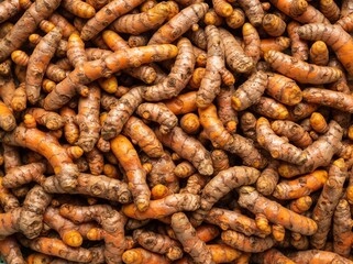 Fototapeta premium Pile of cooked silkworm pupae traditional edible insect snack