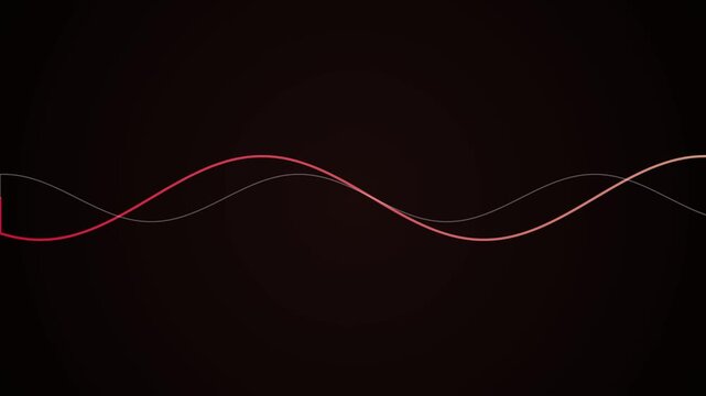 Simple motion graphic of sound wave animation video