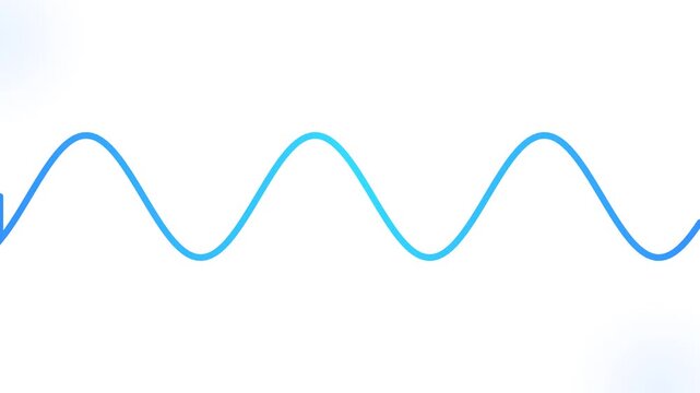 Simple motion graphic of sound wave animation video