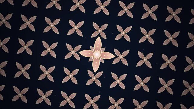 Royal Kawung Mandala &ndash; Luxury Indonesian Batik Geometric Pattern Animation