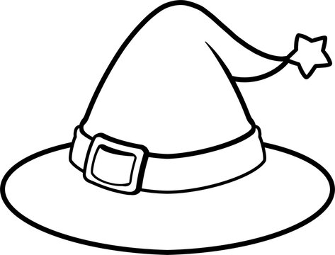 할로윈_03_마법모자_라인아트