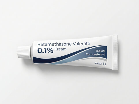 Tube of Betamethasone Valerate topical corticosteroid cream