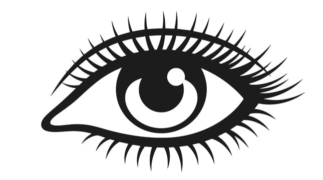 Closeup of detailed human eye with long eyelashes and intricate iris pattern