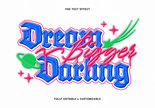 Retro Airbrush Text Effect