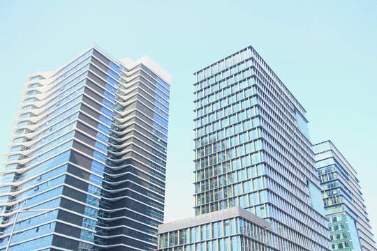 Newly Built Commercial Buildings in Taiziwan, Shenzhen, China