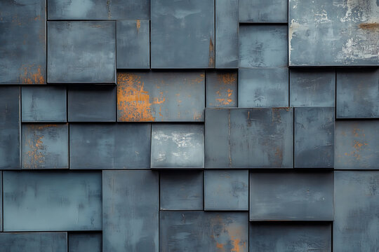 Textured rusty metal panels creating an industrial abstract background with weathered details.